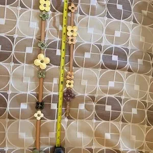 AuthLouisVuittonFlowerMotifBelt +Bracelet in Muti colorVernisLeather+Cowhide. Preloved Louis Vuitton Multicolor Vernis Leather Flower  main image 4